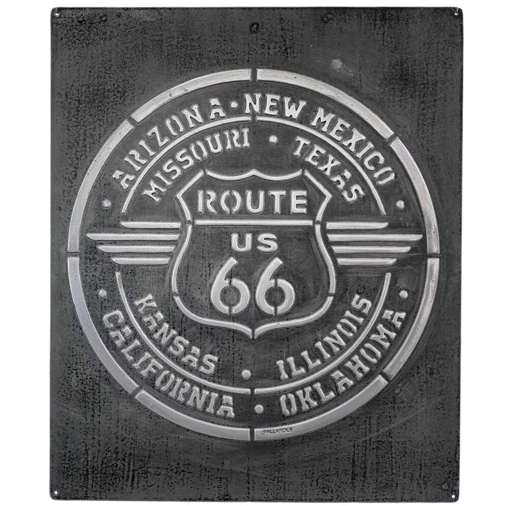 Pallarols Vintage "Route 66" Metal Sign, 20x24"