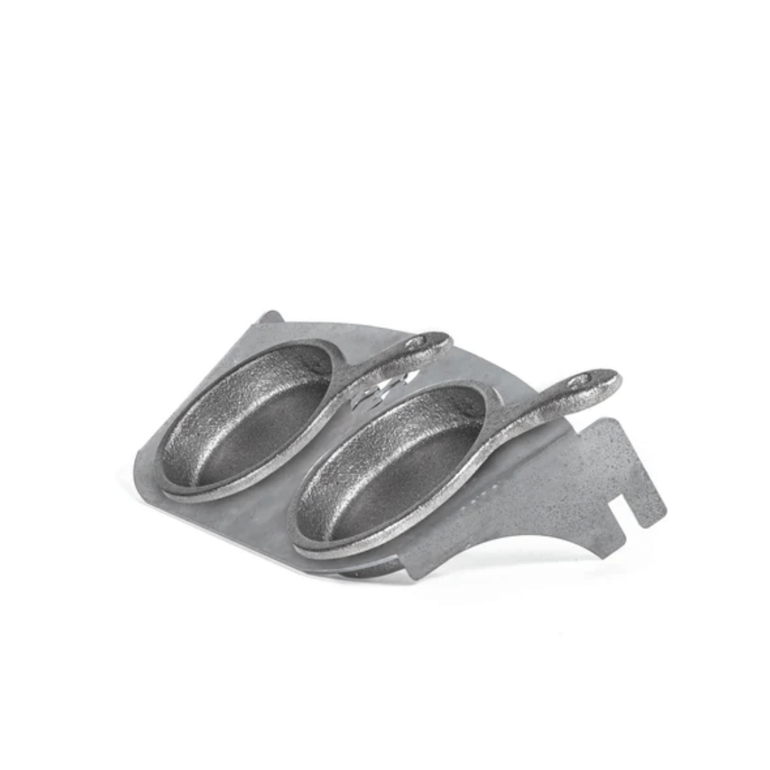 Fogues TX Cast Iron Double Provoletera with Bracket for Ram, Alamo and Rodeo Grills