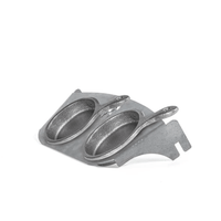 Fogues TX Cast Iron Double Provoletera with Bracket for Ram, Alamo and Rodeo Grills