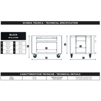 Alfa Black Base for Moderno 5 Pizze Oven