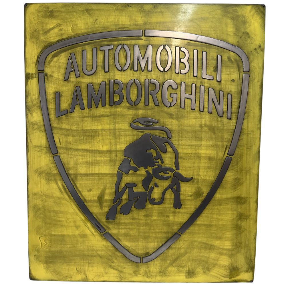 Pallarols Vintage "Lamborghini" Metal Sign, 40x48"