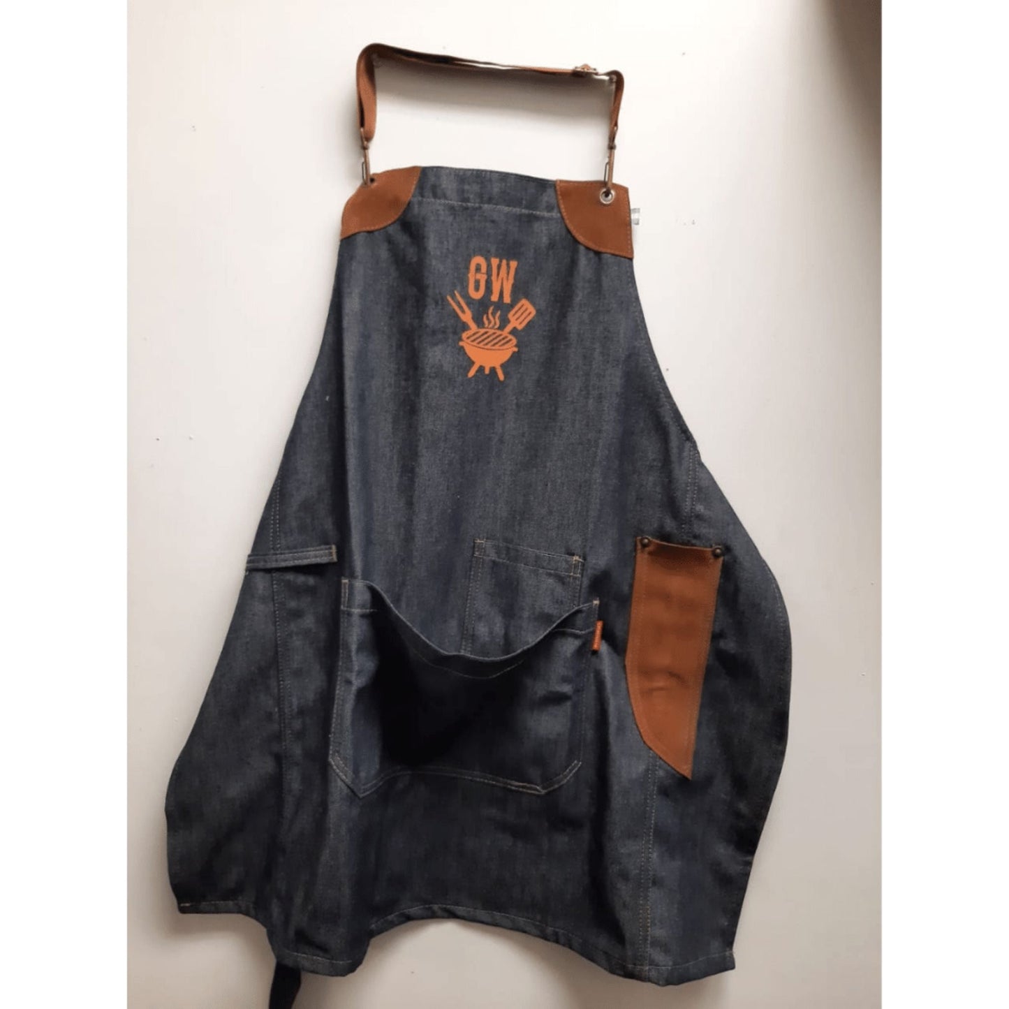 Leather and Jean BBQ Apron