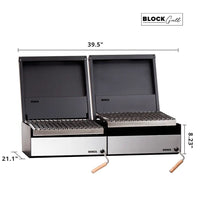 Bosca Pack Block 500 20" + Block 500 20" Built-in Charcoal Grill