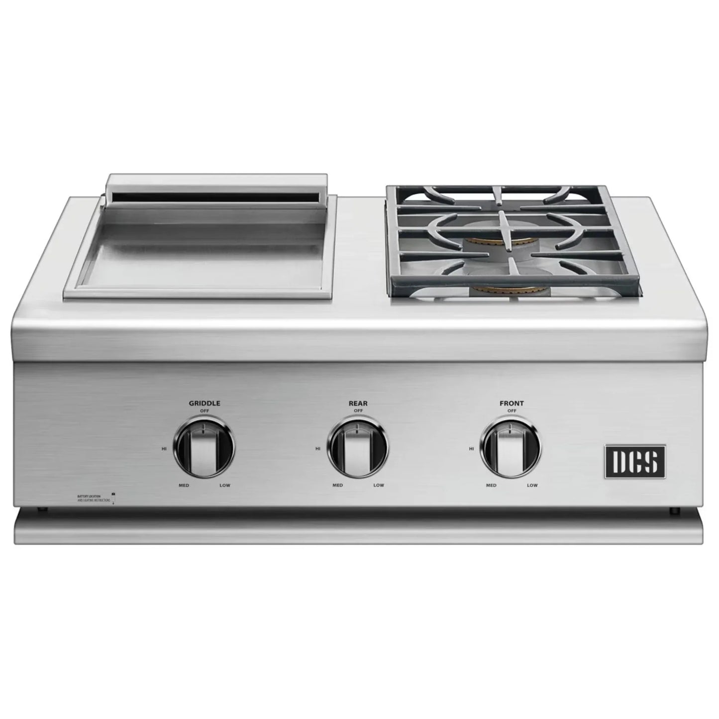 DCS Series 7 30-Inch Gas Griddle w/ Double Side Burner