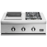 DCS Series 7 30-Inch Gas Griddle w/ Double Side Burner