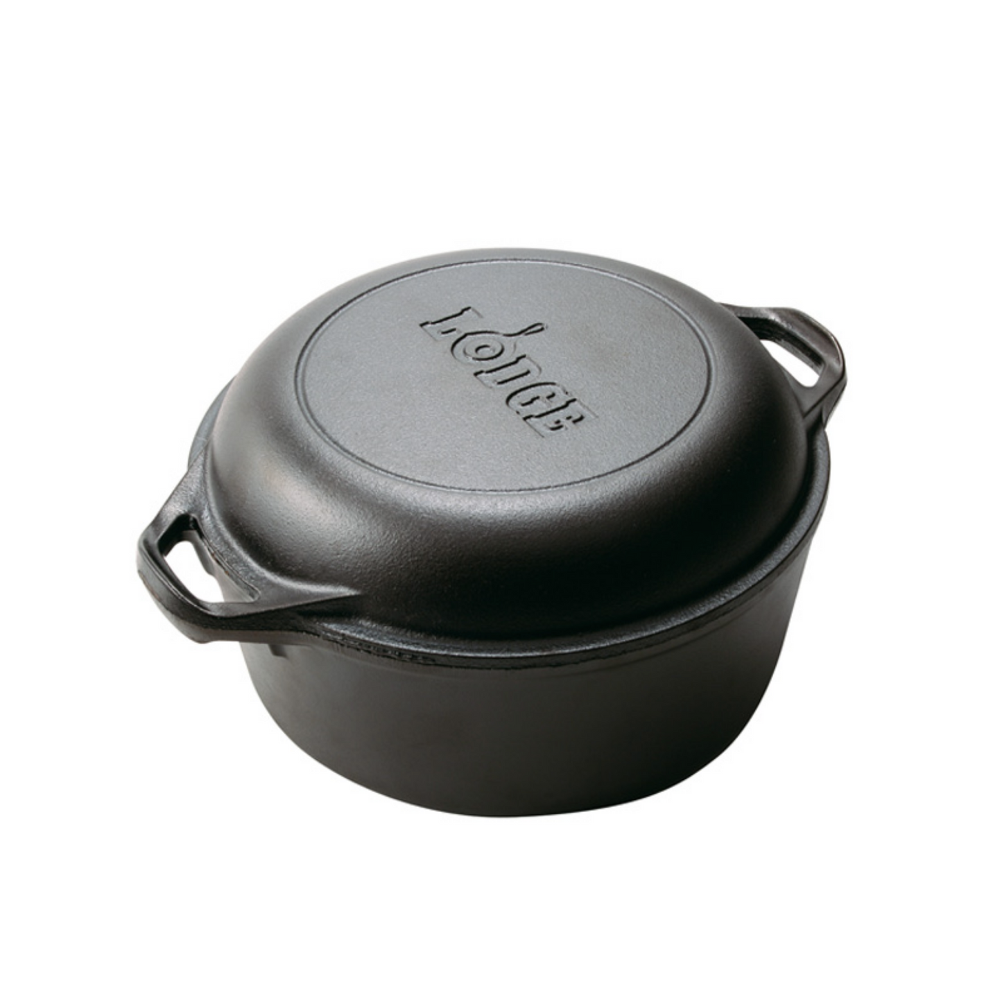 Lodge Cast Iron 5 Quart Cast Iron Double Dutch Oven