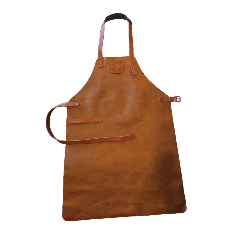 OFYR OA-LA Brown Leather Apron