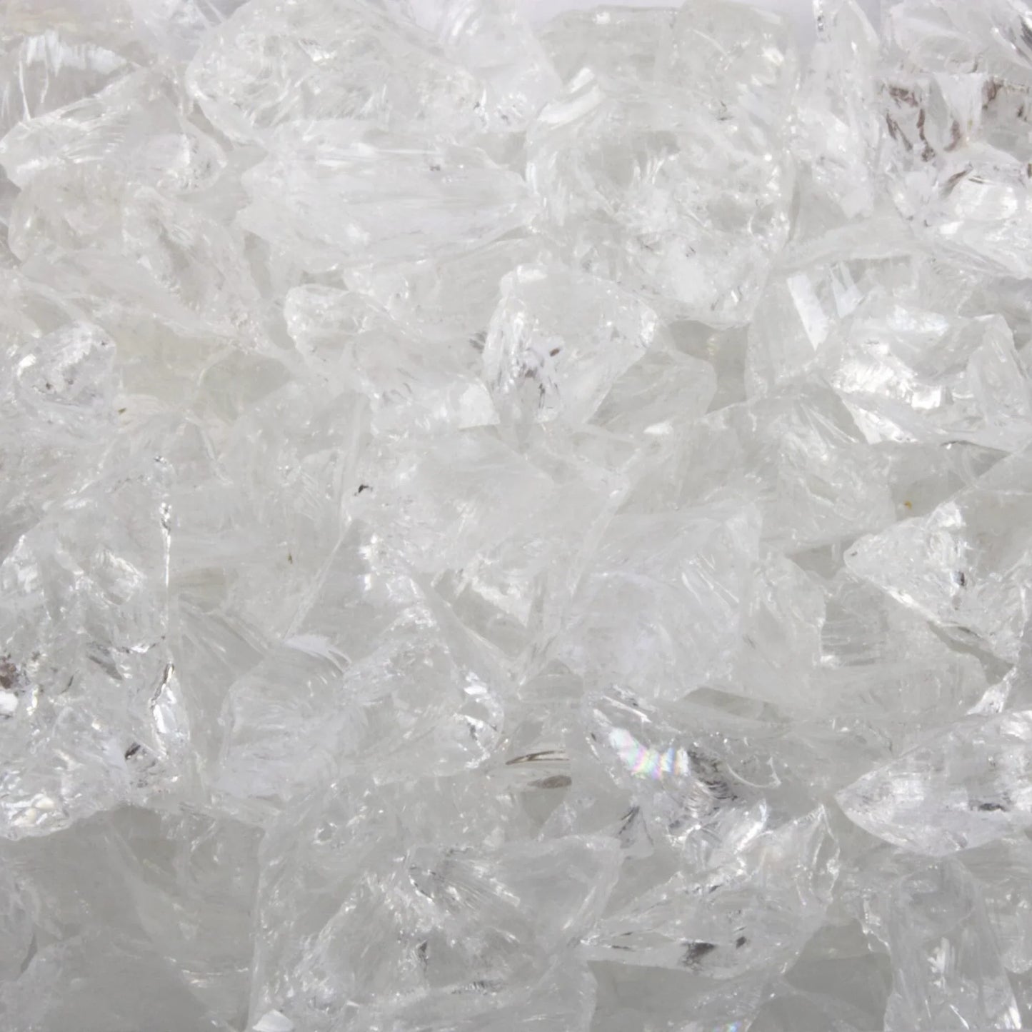 The Outdoor Plus Clear Fire Glass 25 lb Bag