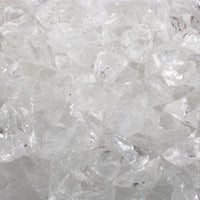 The Outdoor Plus Clear Fire Glass 25 lb Bag