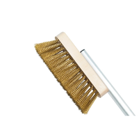 Bull 69570 Short Handled Brass Pizza Oven Brush