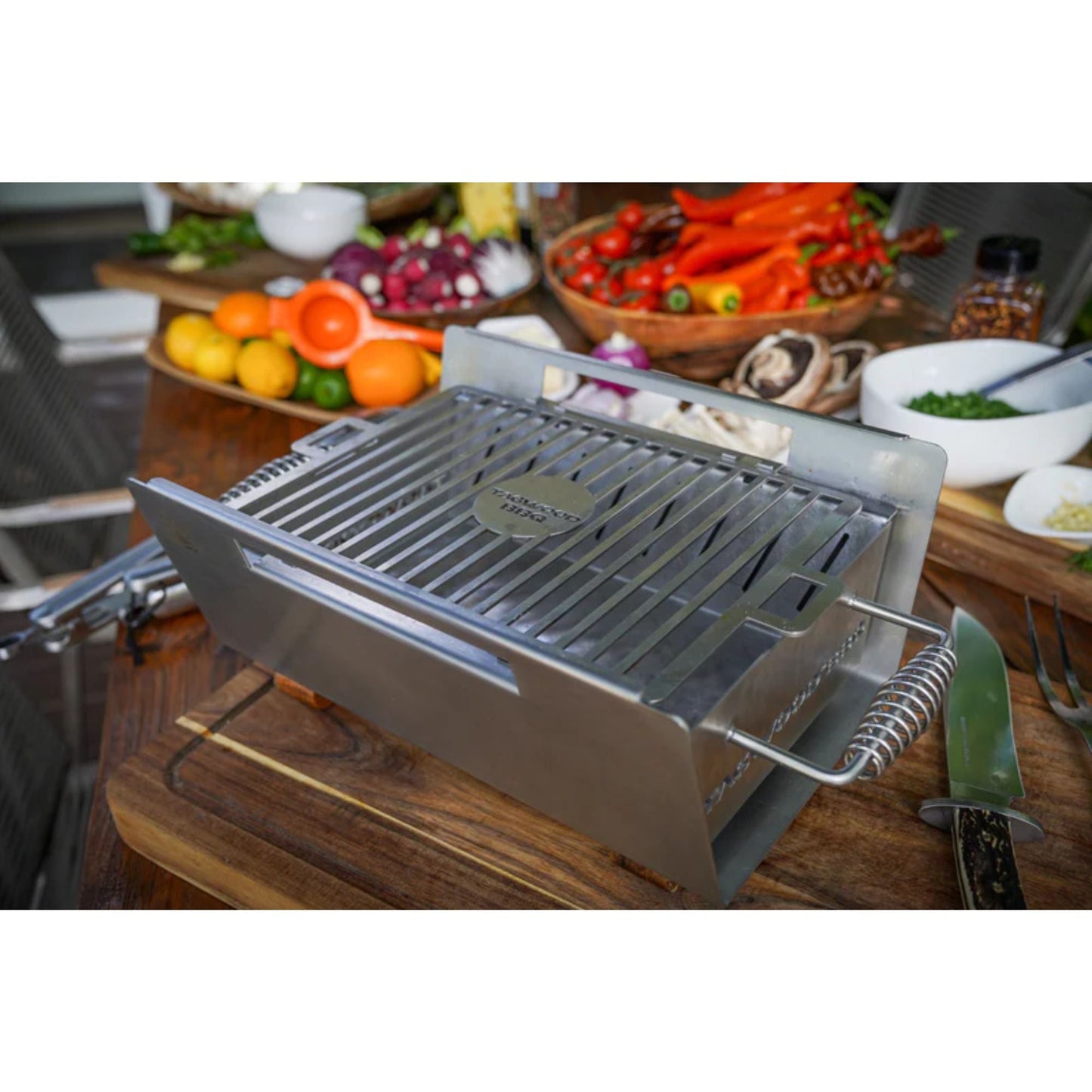 Tagwood BBQ07SS Stainless Steel Table Top Warming Brazier