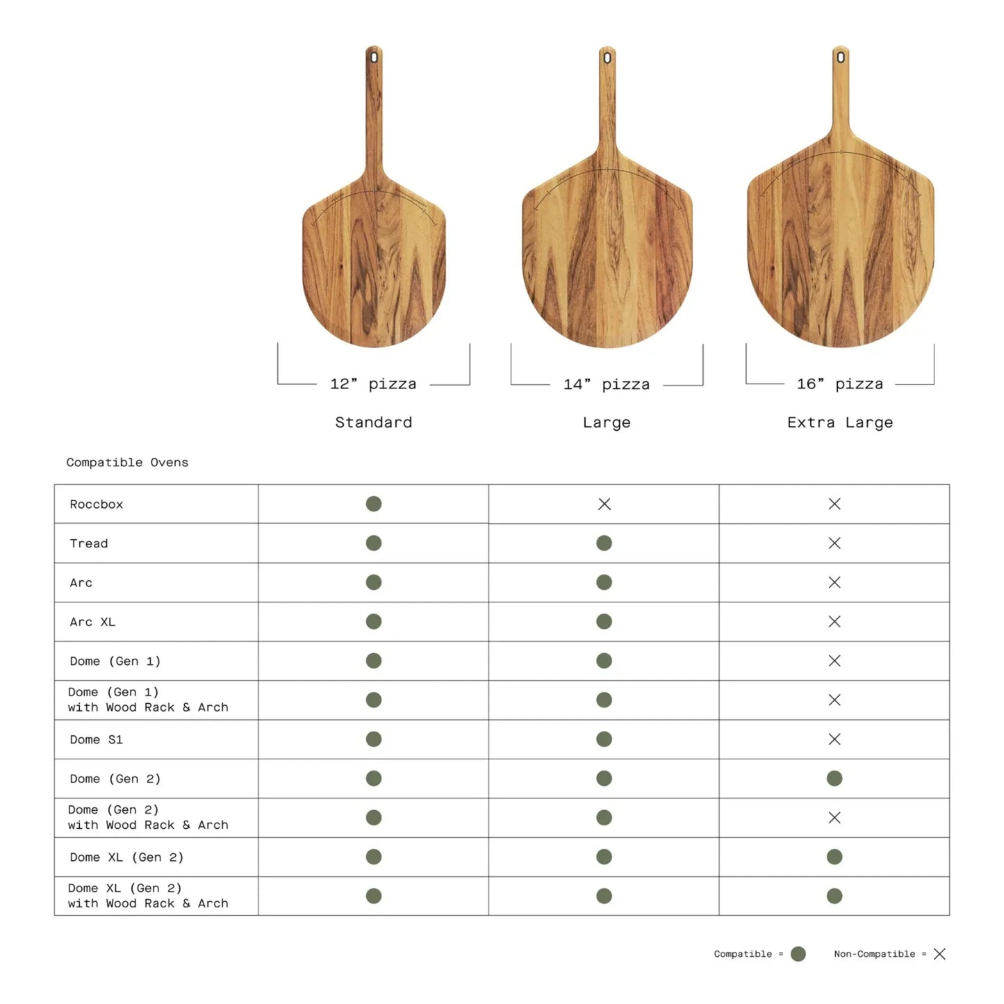 Gozney Acacia Wood Pizza Peel & Server XL