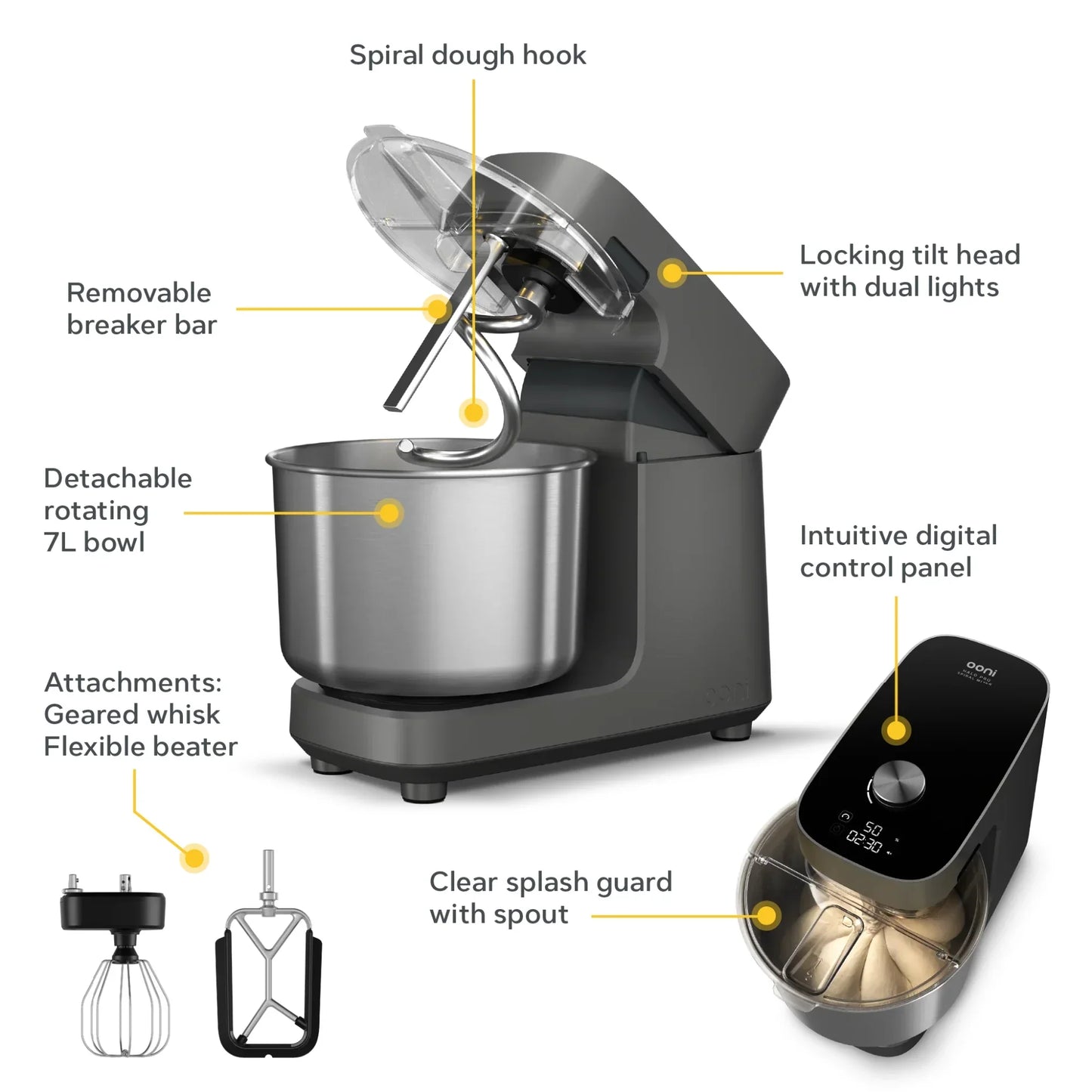 Ooni Halo Pro Spiral Mixer